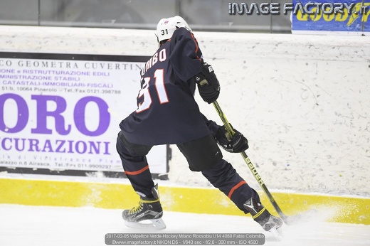 2017-02-05 Valpellice Verde-Hockey Milano Rossoblu U14 4068 Fabio Colombo
